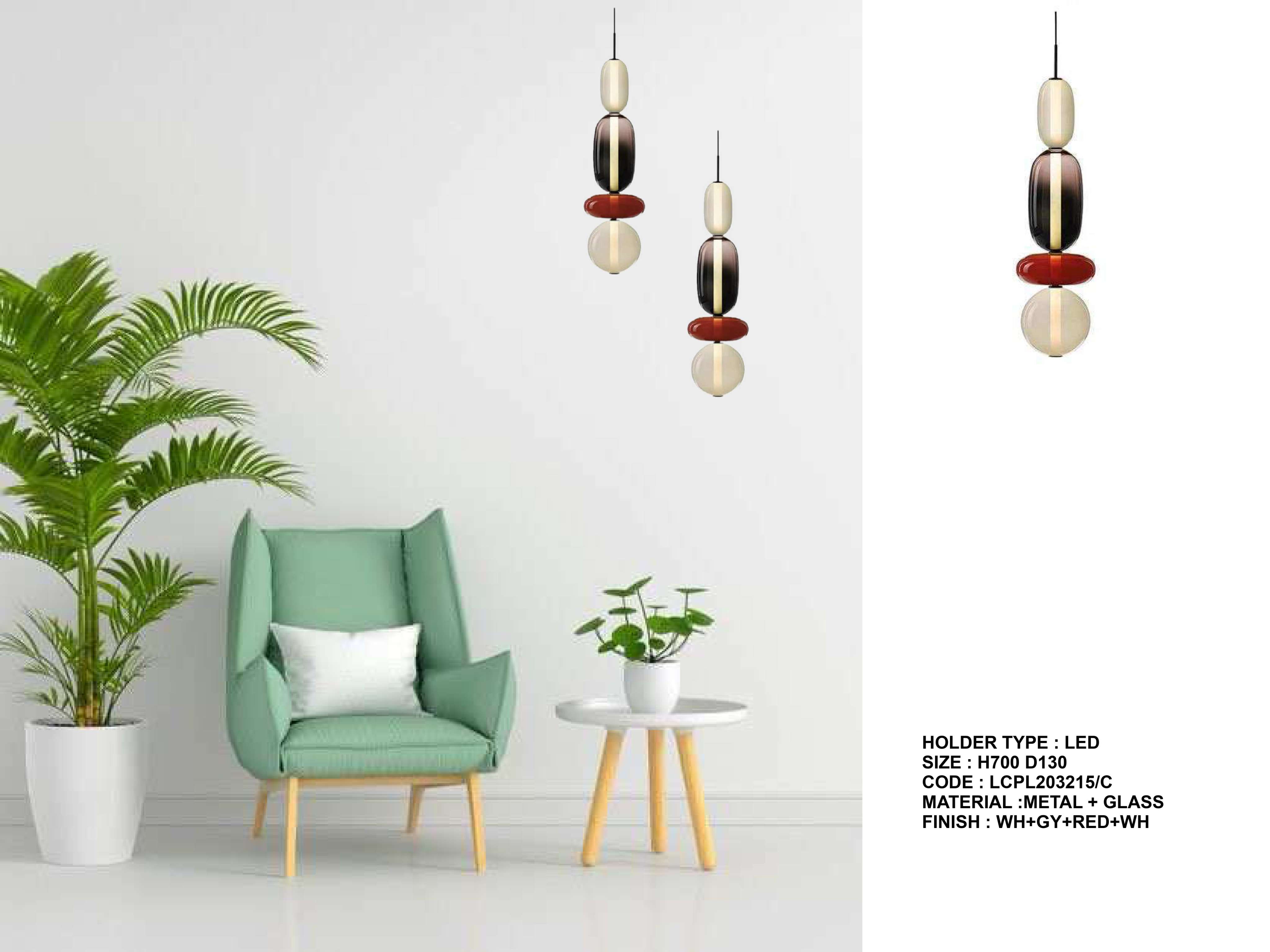 Beyond Lights - Metal Glass Pendant- LCHL